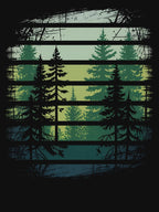 Vintage Grunge Forest Art Shirt