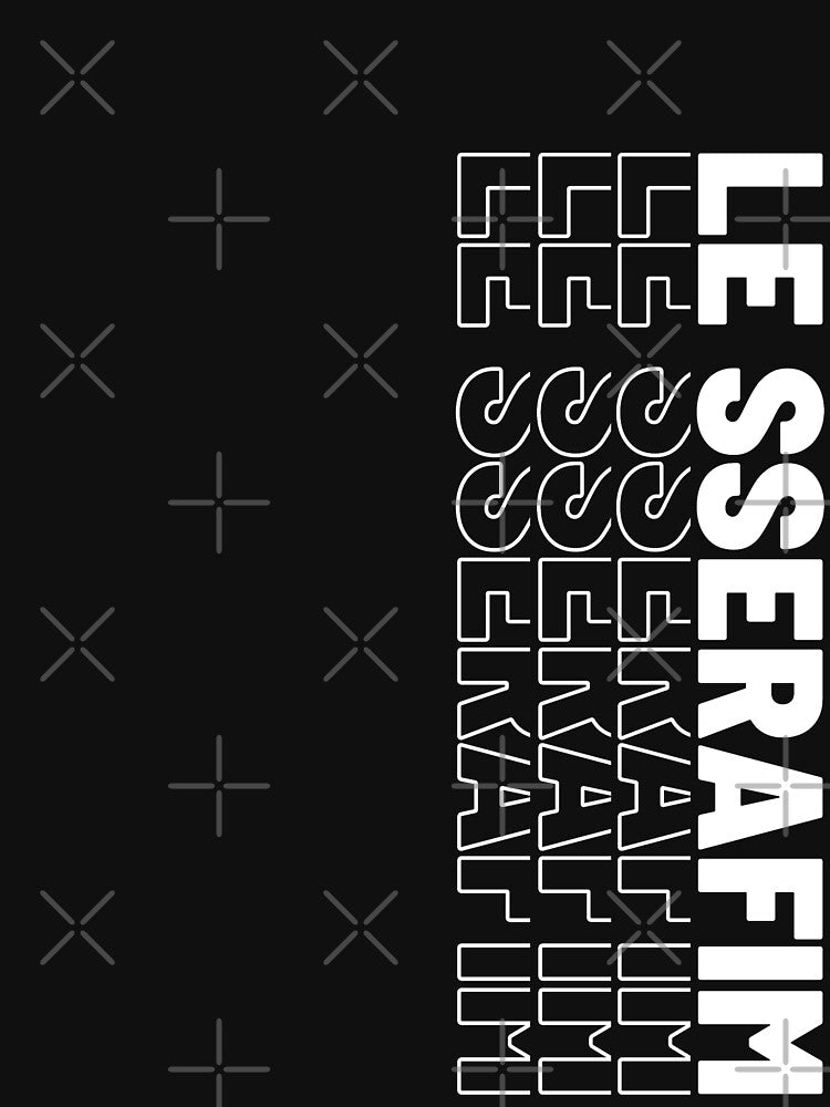 LE SSERAFIM Typography Shirt