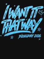 I Want It That Way Düsseldorf 2026 Concert Unisex Fan Into The Shirt
