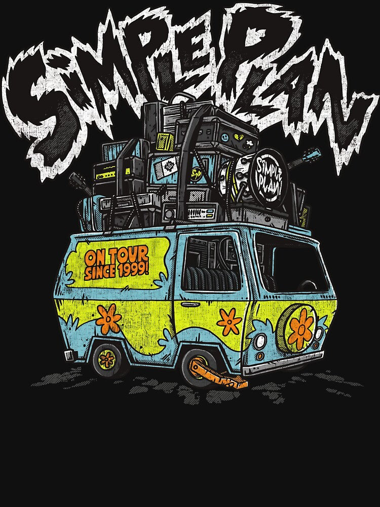 Vintage Simple Plan On Tour Shirt