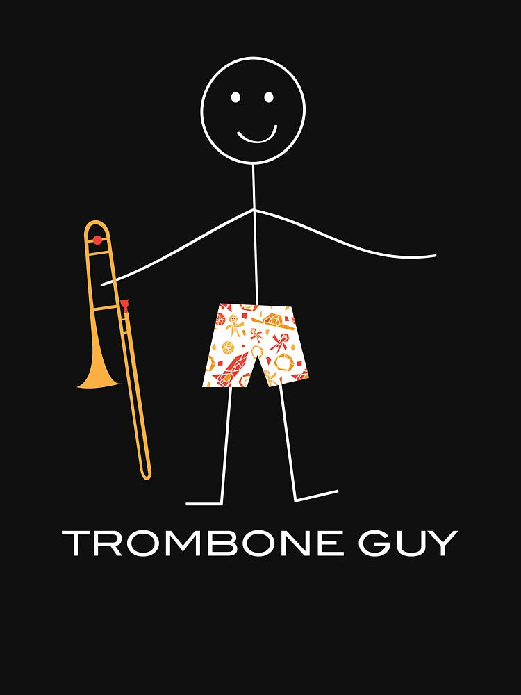 Funny Mens Trombone Guy Shirt