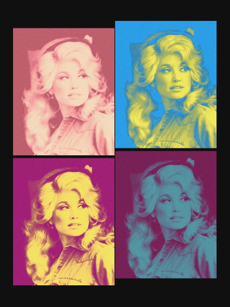 Dolly Parton Four Colors Retro 80S Shirt