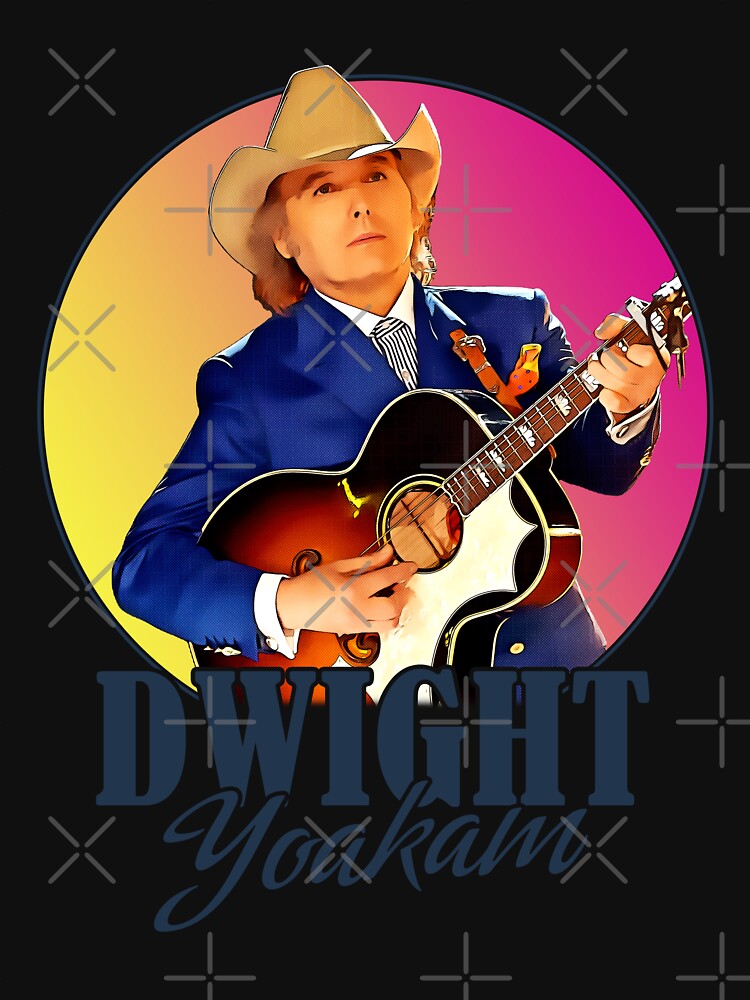 Retro Dwight Yoakam Portrait Sunset Shirt