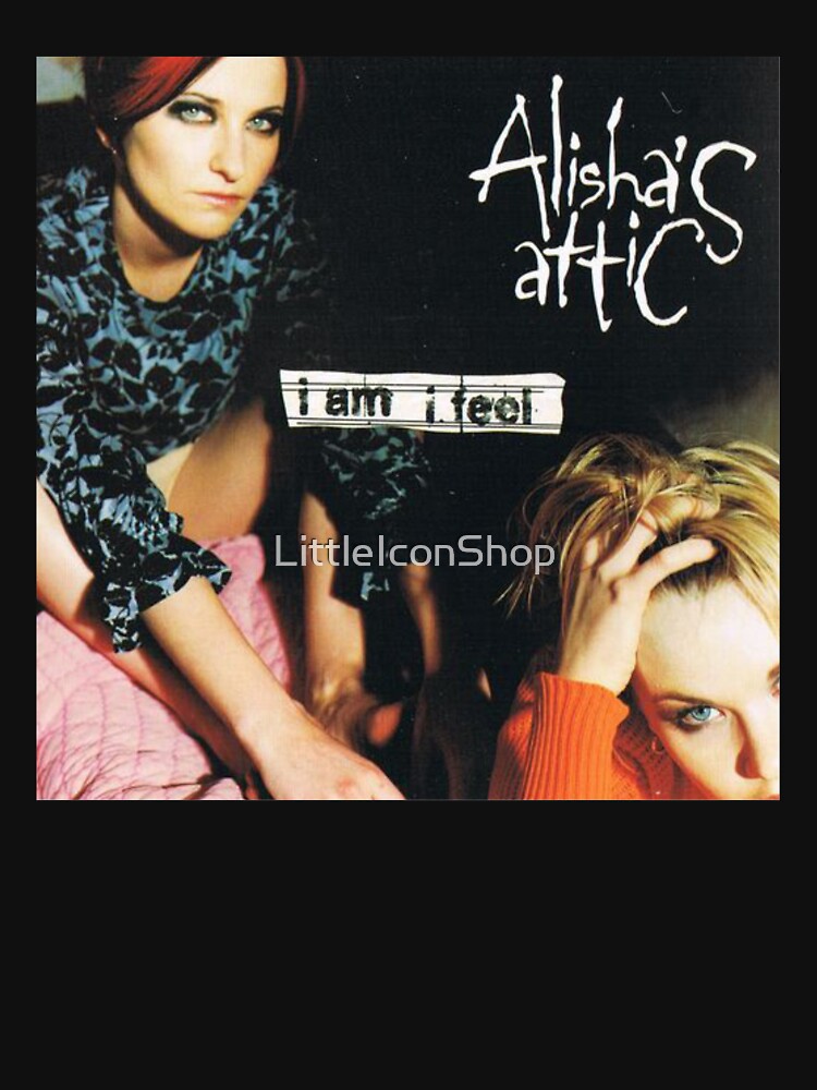 Alisha's Attic I Am I Feel Single Cover Artwork Blk BG Shirt