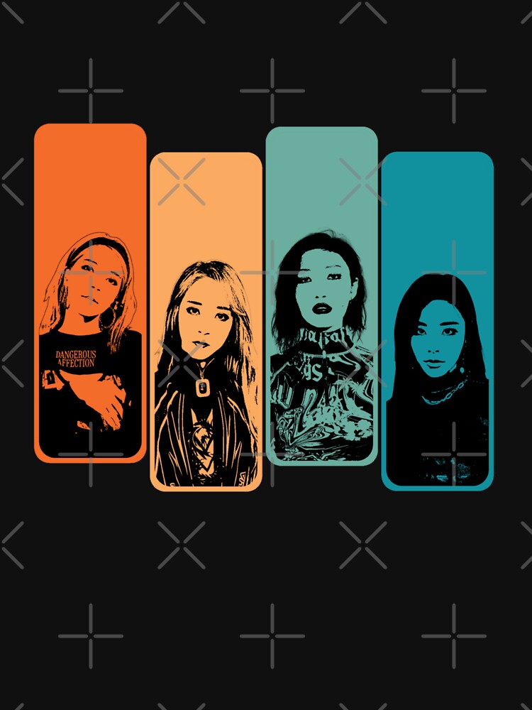 MAMAMOO Colorful Retro Silhouette Shirt