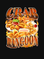 Crab Rangoon Meme Bootleg Rap Style 90s Vintage Funny 1990s Shirt