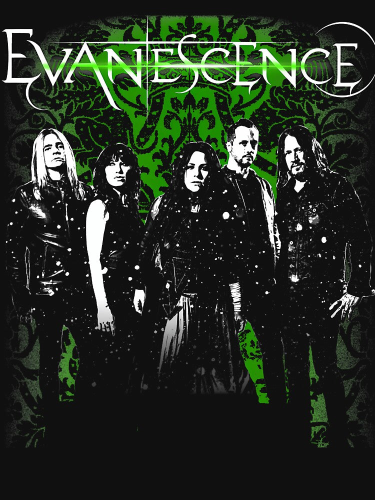 Evanescence Band Photo Green Shirt