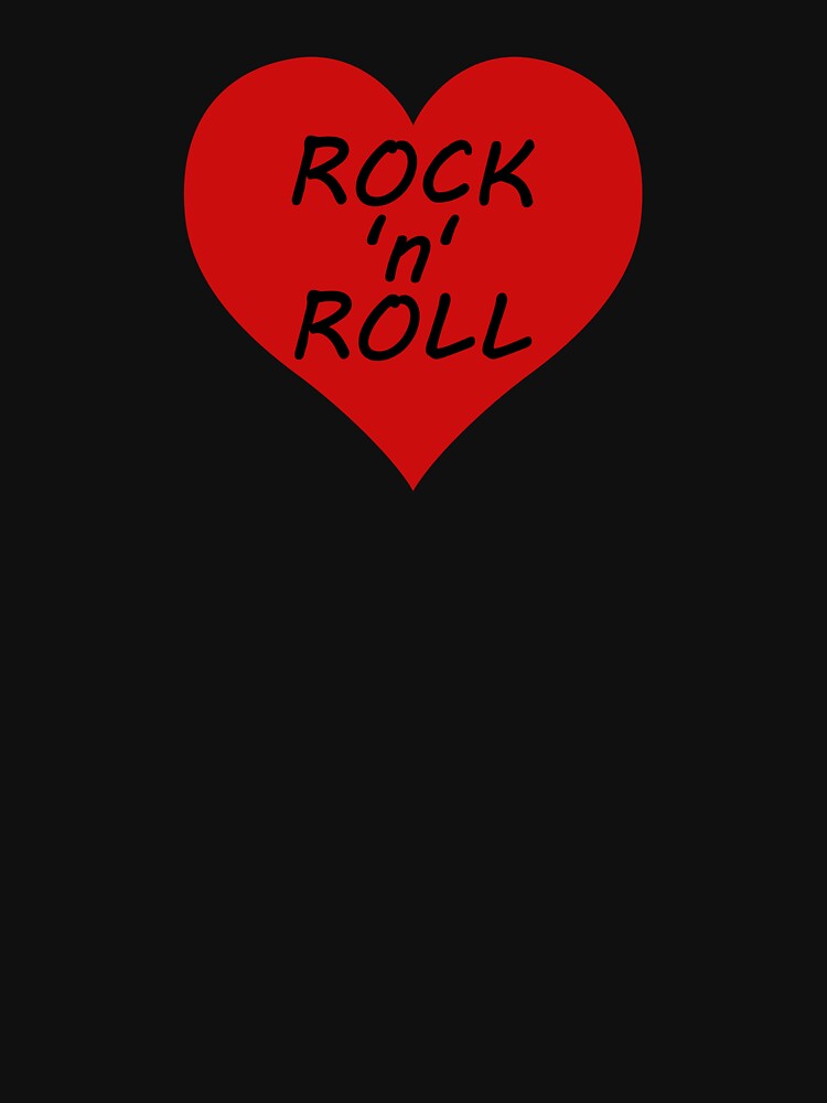 Rock 'n' Roll Lover's Retro Heart Shirt