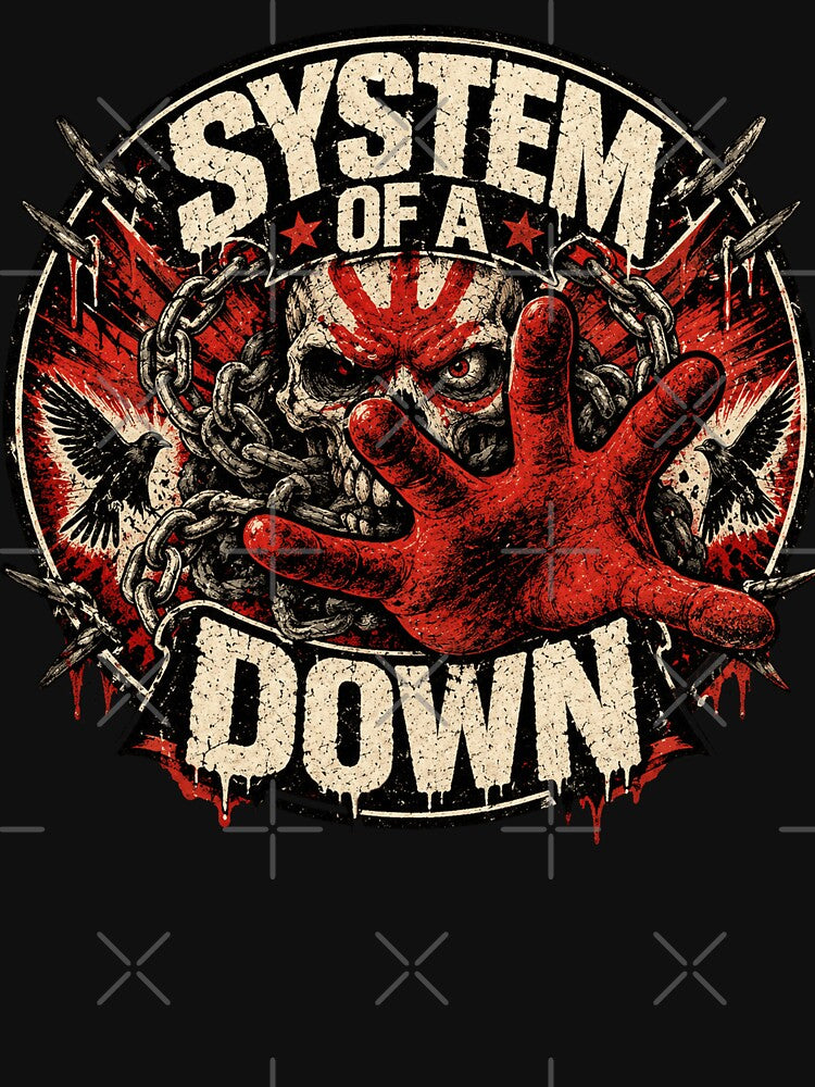 Red Hand System Of Down Emblem Shirt
