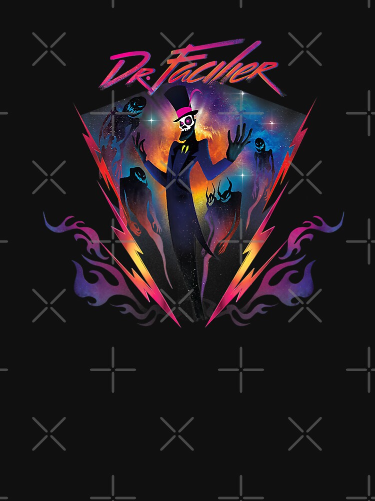 Villains Dr Facilier 90s Rock Band Neon Shirt