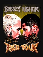 Chris Brown Usher R&B Tour 2026 Collage Design Shirt