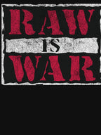 Distressed Grunge Raw Is War Red Typography Shirt