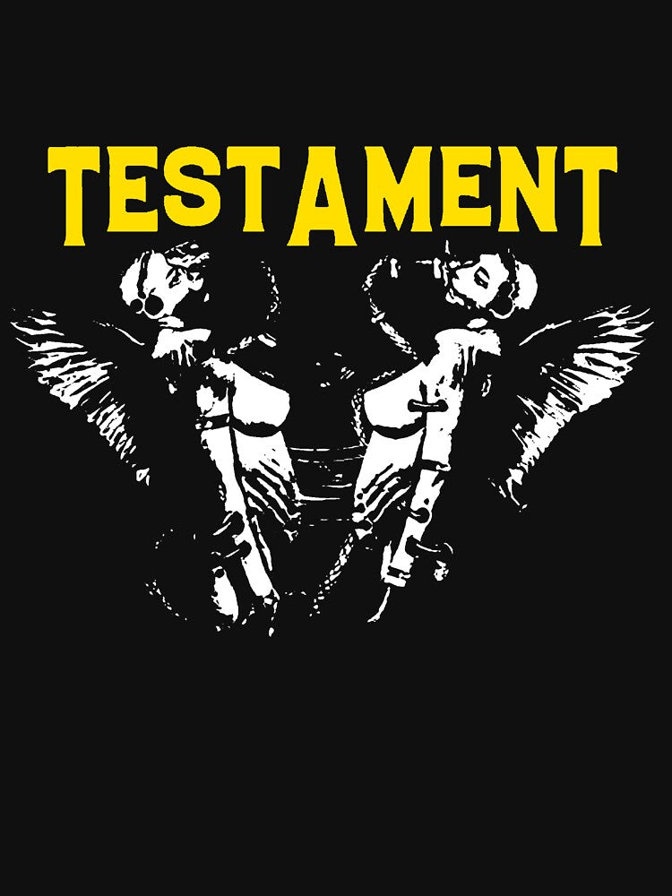 Yellow Typography Groove Metal Band Shirt