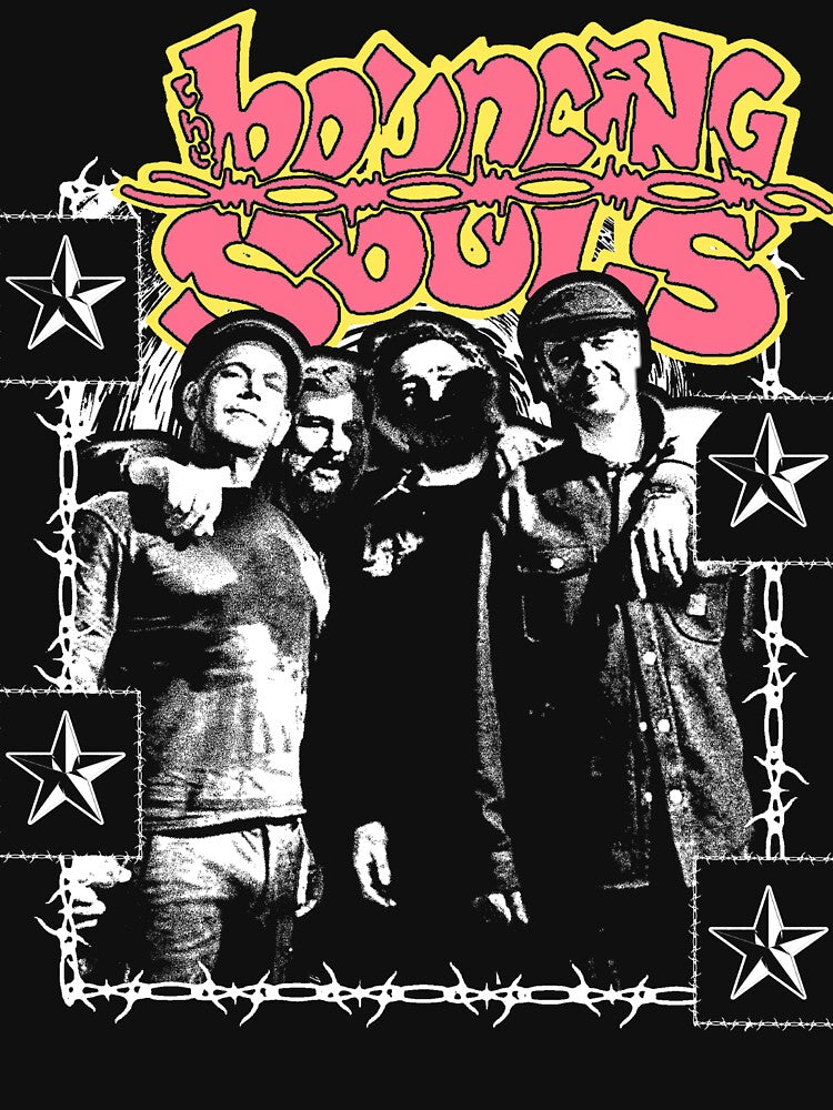 Grunge Style Pink And Yellow Melodic Shirt