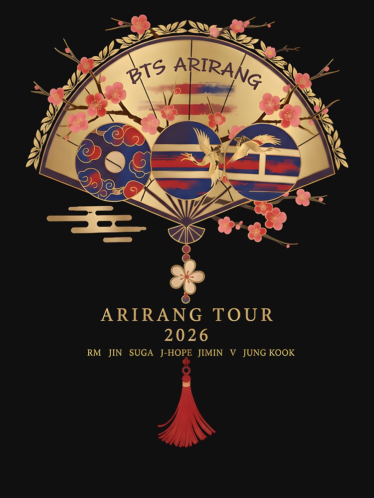 BTS Arirang Korean Folding Fan Shirt
