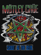 Mötley Crüe Vintage Pentagram Metal Design Shirt
