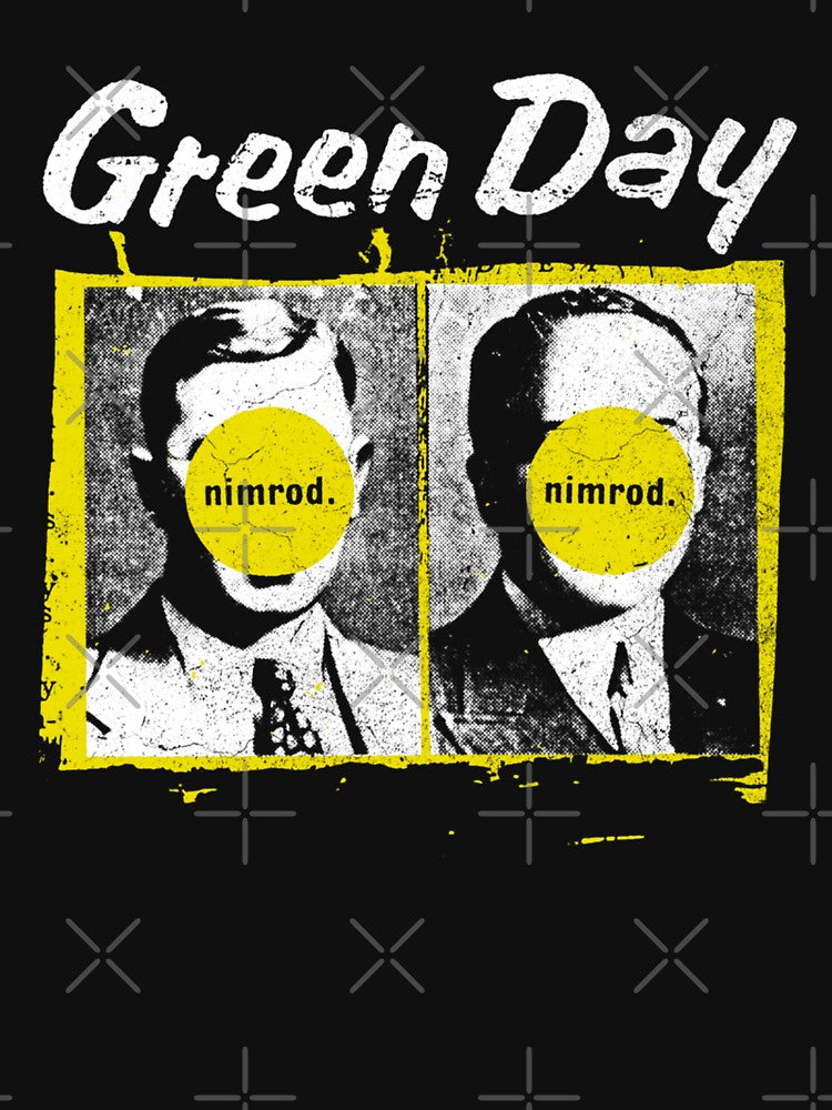 Yellow Circle Mugshot Face Stencil Shirt