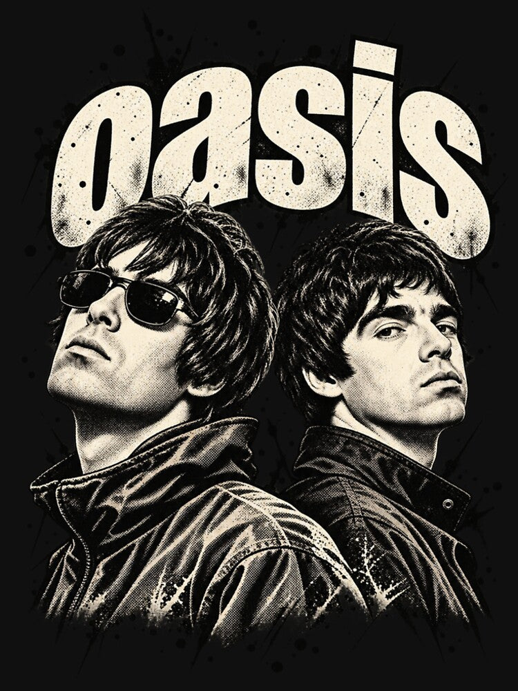 Oasis Band Portrait Liam Noel Gallagher Vintage Shirt