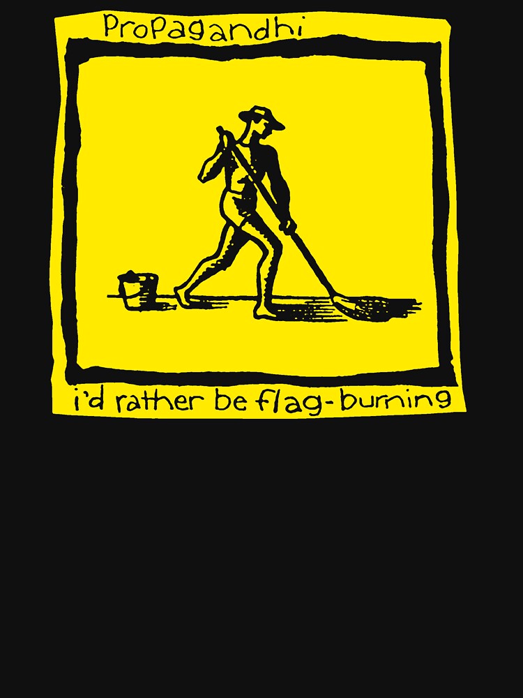 Yellow Pop Art Style Punk Rock Band Shirt