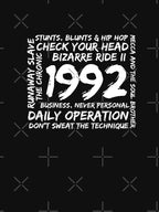 1992 Old School Hip Hop Albums Rap Hip Hop Shirt