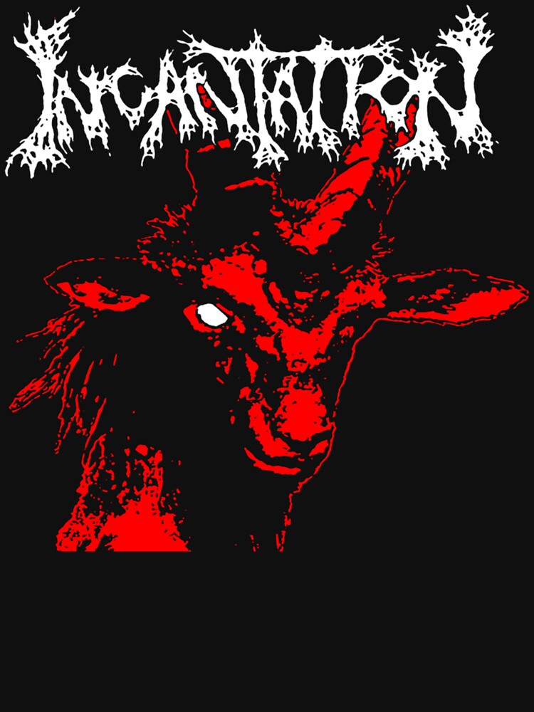 White Typography Doom Metal Shirt