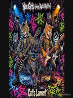 CAT'S LAMENT - NICE GIRLS Official Punk Graffiti Cover Art Shirt