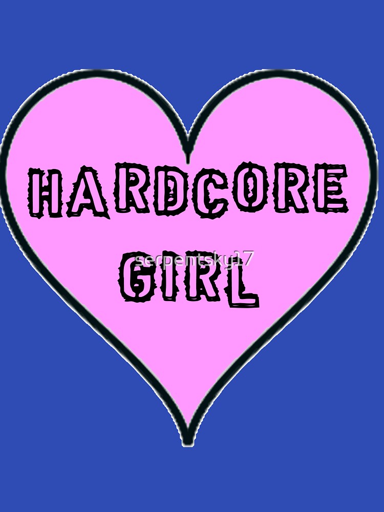 Hardcore Girl Heart Shirt