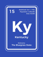 Kentucky Periodic Table Of The Elements Design Shirt