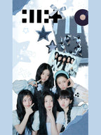 ILLIT Blue Aesthetic Collage Wallpaper Cute Y2K Kpop Shirt
