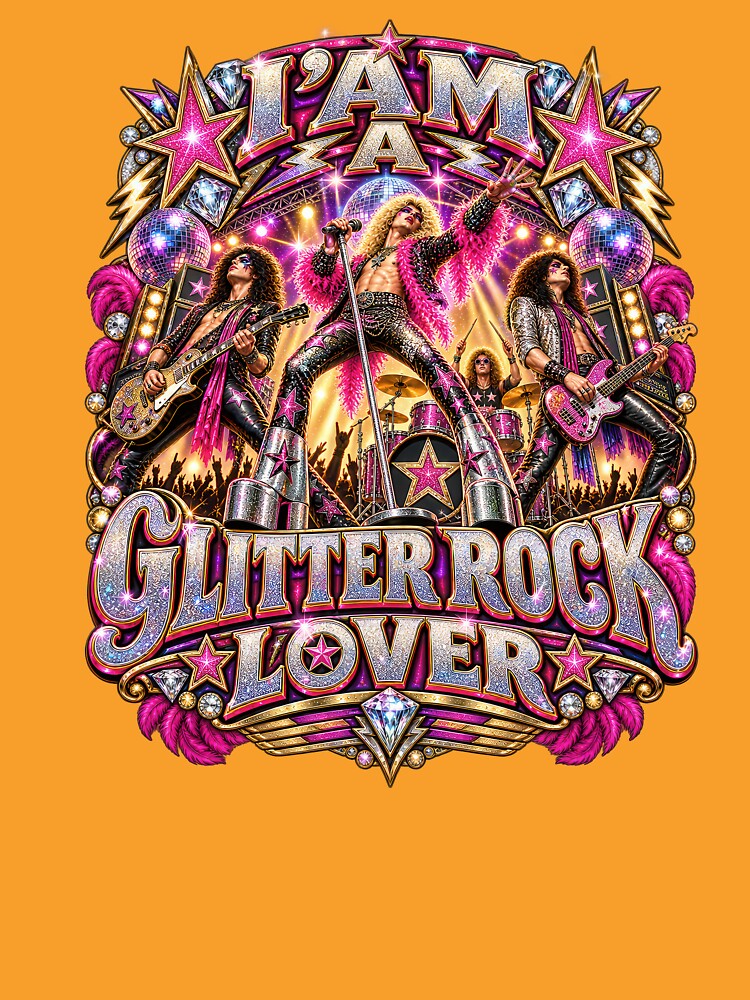 Glitter Rock Lover Glam Rock Music Fan Shirt