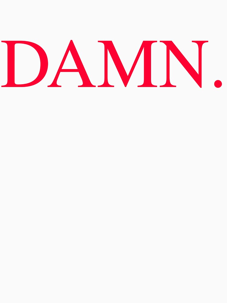 Kendrick Lamar DAMN Album Shirt