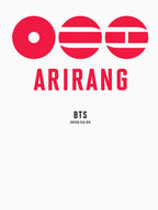 BTS Arirang Album And World Tour Shirt
