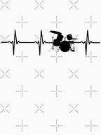 Drummer Heartbeat Pulse Design Drums Shirt