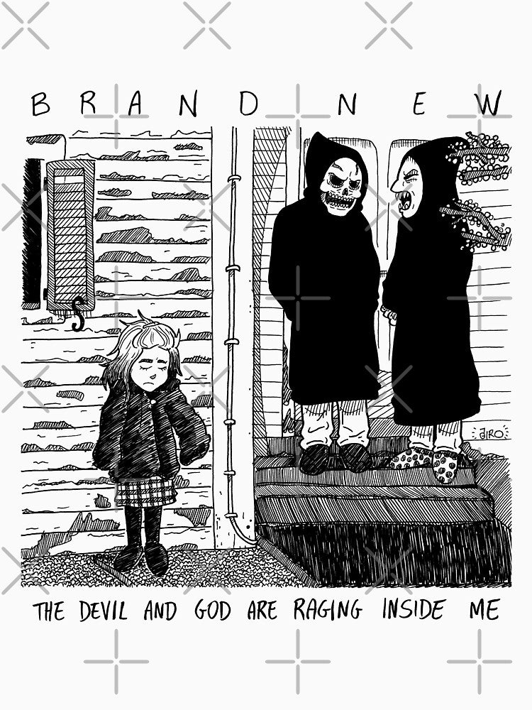 The Devil And God Are Raging Inside Me Black Vr - Fanartwork Shirt