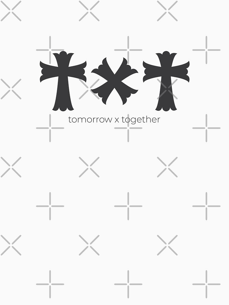 Txt Gothic Cross Design Kpop Shirt