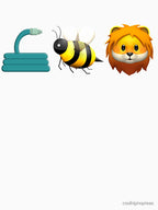Hose Bee Lion Emoji Shirt