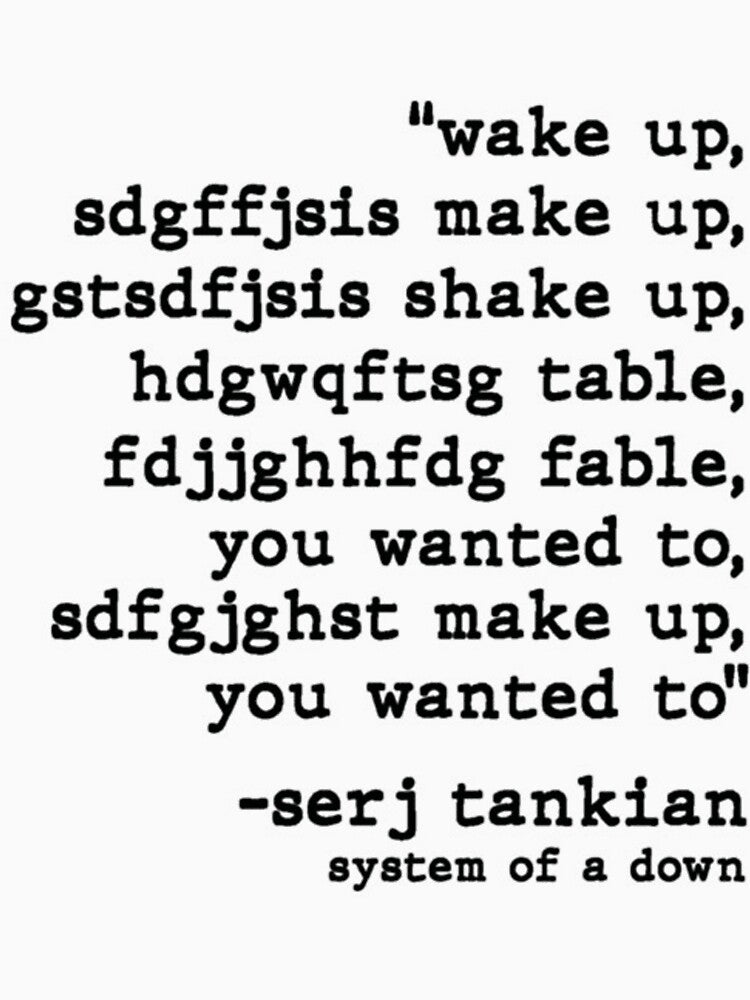 Serj Tankian Chop Suey Shirt