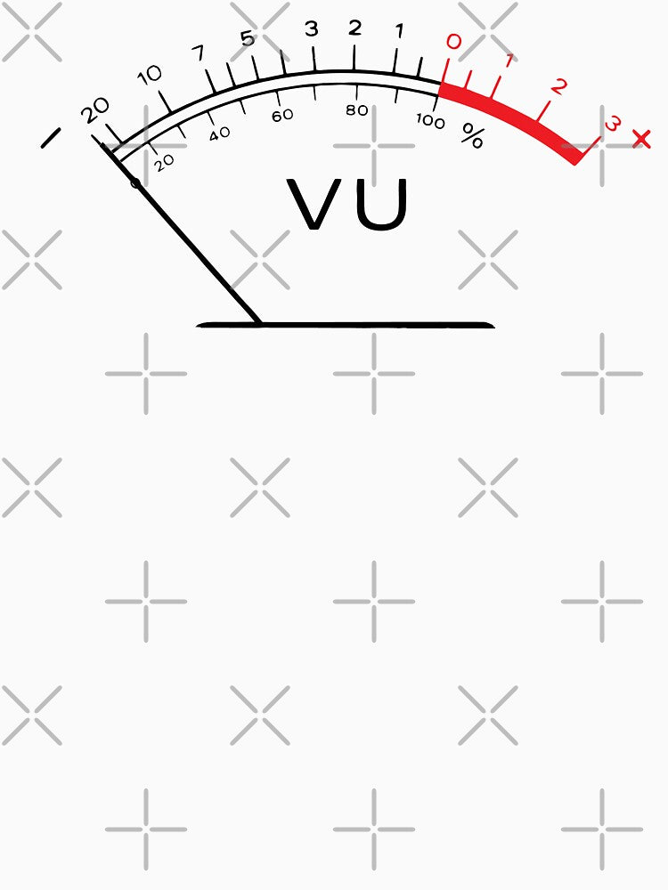 Retro VU Meter - Vintage Audio Sound Analog Music Shirt