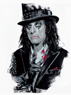 Gothic Alice Cooper Portrait Shirt