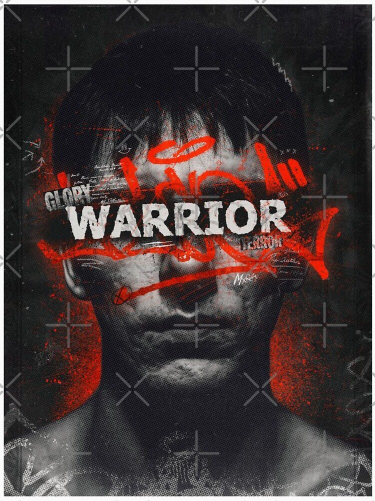 Warrior Portrait Grunge Streetwear Theme Shirt