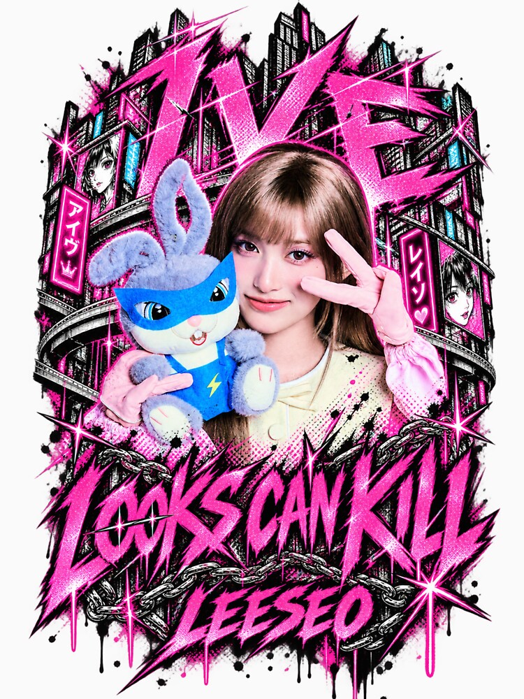 Leeseo Looks Can Kill IVE Gothic Pink Shirt