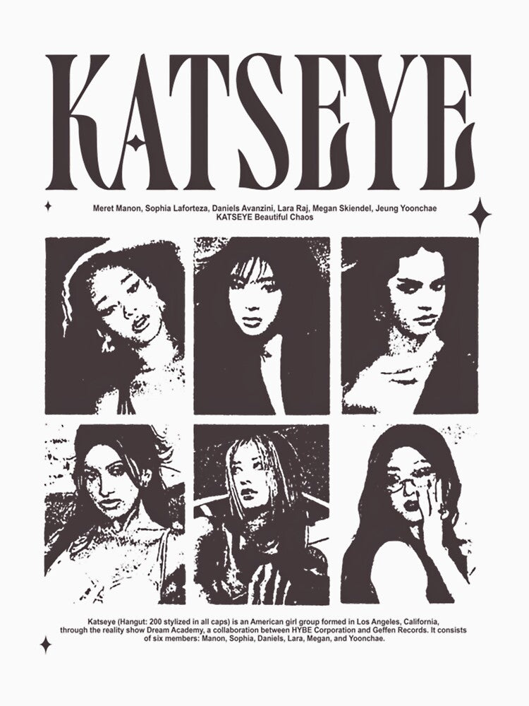 Katseye Gnarly Eyekon Kpop Fan Shirt