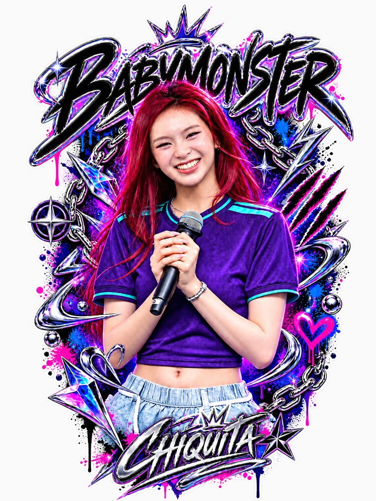 Chiquita BABYMONSTER Circuit Legend Purple Graphic Esports Core Shirt