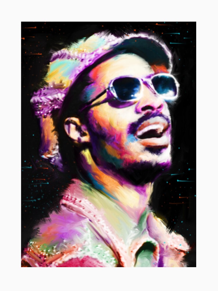 Stevie Wonder Abstract Colorful Pop Art Stevie Wonder_ Shirt