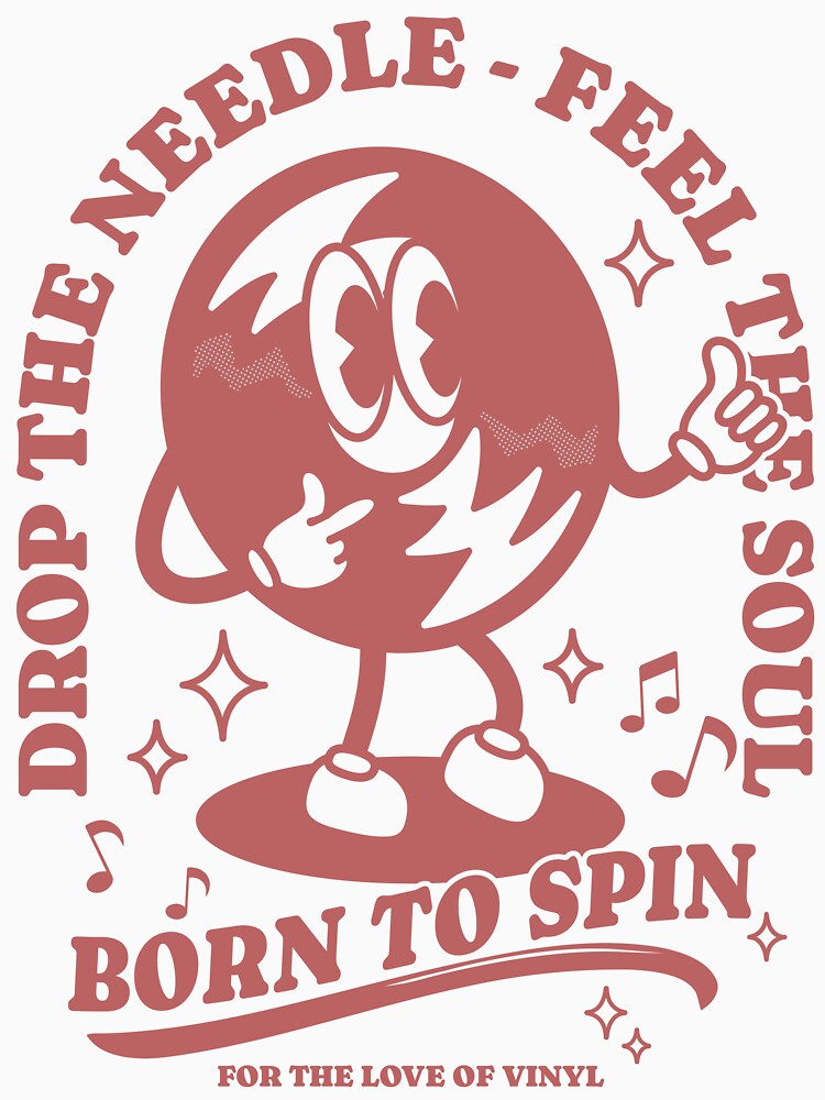 Drop The Needle Feel The Soul Vinyl Lovers Retro Design For Record Shirt