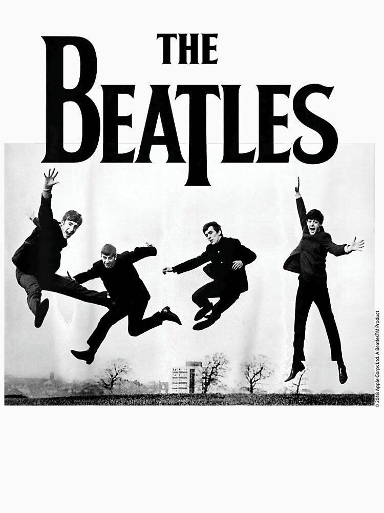 The Beatles Jump Silhouette Graphic Design Shirt