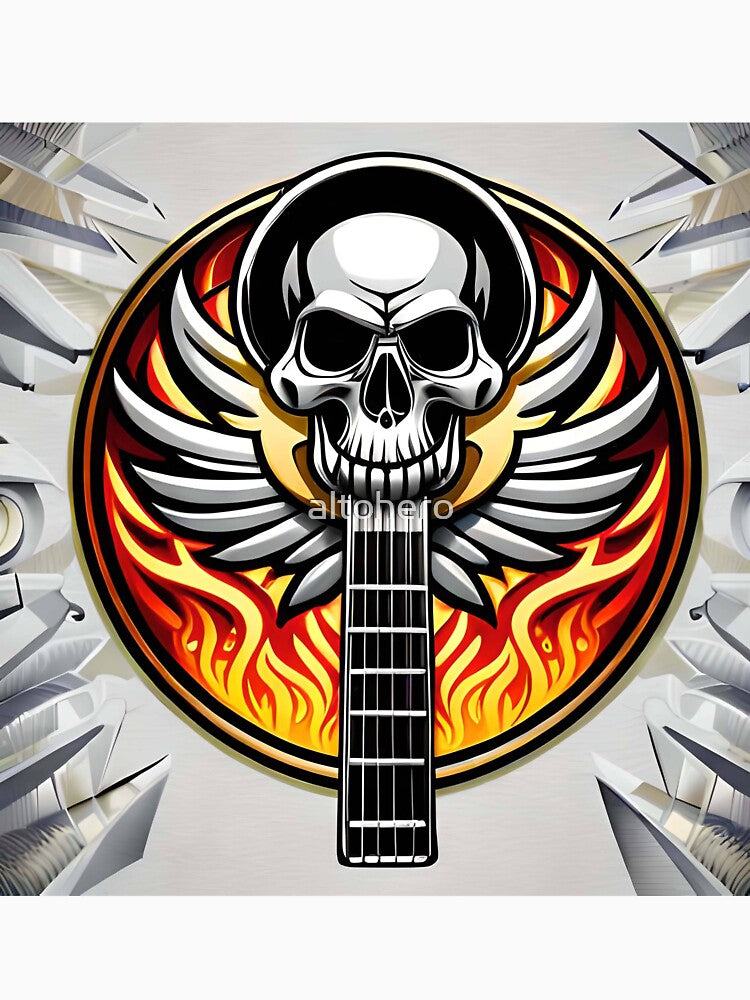 Heavy Metal Skull Guitar Metal Skull 5 Shirt