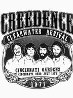 Mens Retro Creedence Clearwater Revival 1971 Brown Shirt