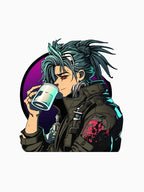 Cyber Vampire Drinking Metal Liquid Shirt