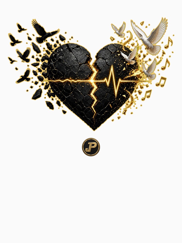 Cuore Nero E Oro Shirt